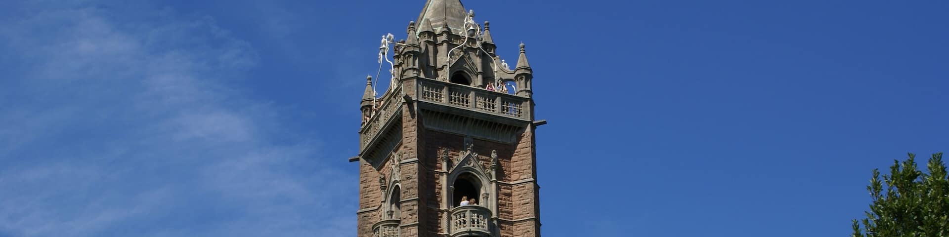 BRISTOL, ENGLAND, UNITED KINGDOM - Apr 10, 2014: Cabot Tower, Brandon Hill, Bristol. April 10, 2014.
