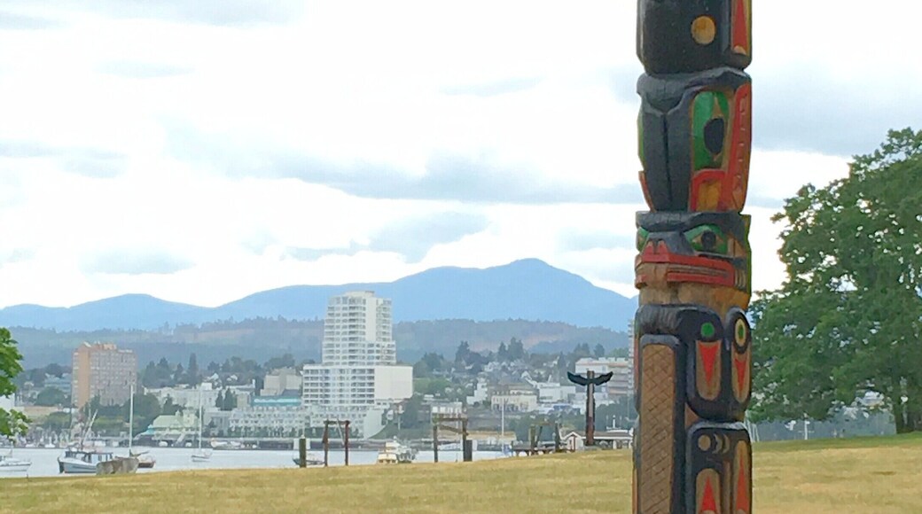 A beautiful view towards the Nanaimo Harbour from Newcastle Island. Newcastle Island Park is a great place to hike, camp, explore, beachcomb, and kayak. #LoveMyTown