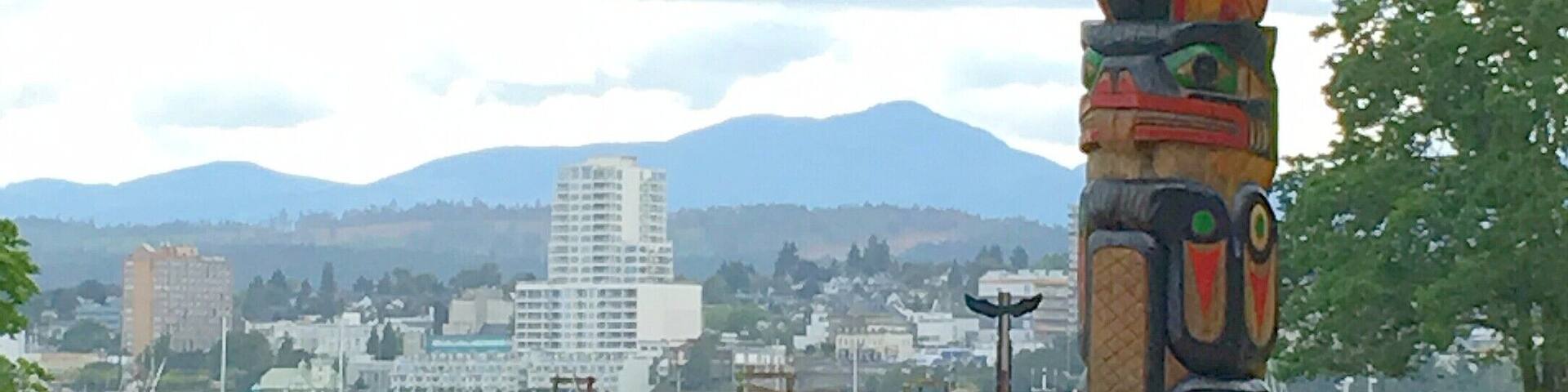 A beautiful view towards the Nanaimo Harbour from Newcastle Island. Newcastle Island Park is a great place to hike, camp, explore, beachcomb, and kayak. #LoveMyTown
