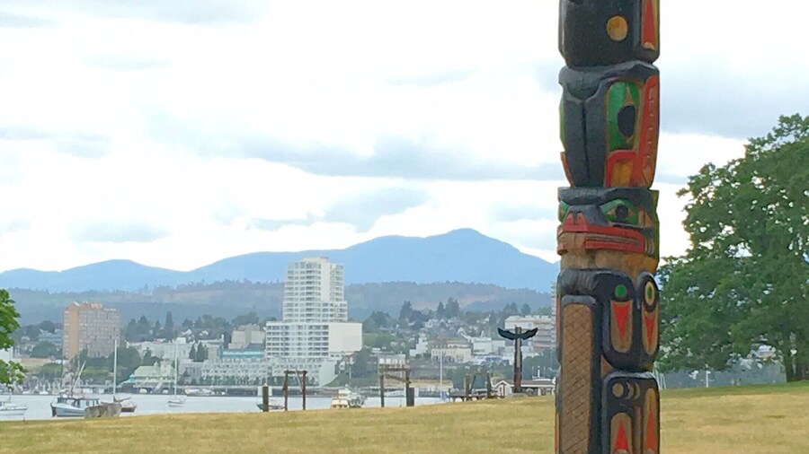 A beautiful view towards the Nanaimo Harbour from Newcastle Island. Newcastle Island Park is a great place to hike, camp, explore, beachcomb, and kayak. #LoveMyTown