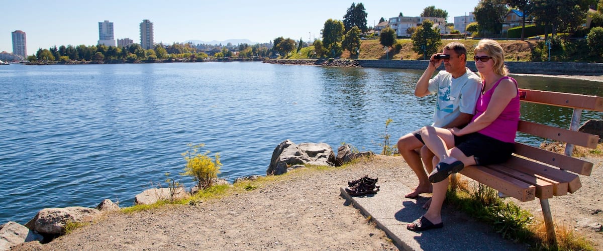 Nanaimo featuring general coastal views and a city as well as a couple