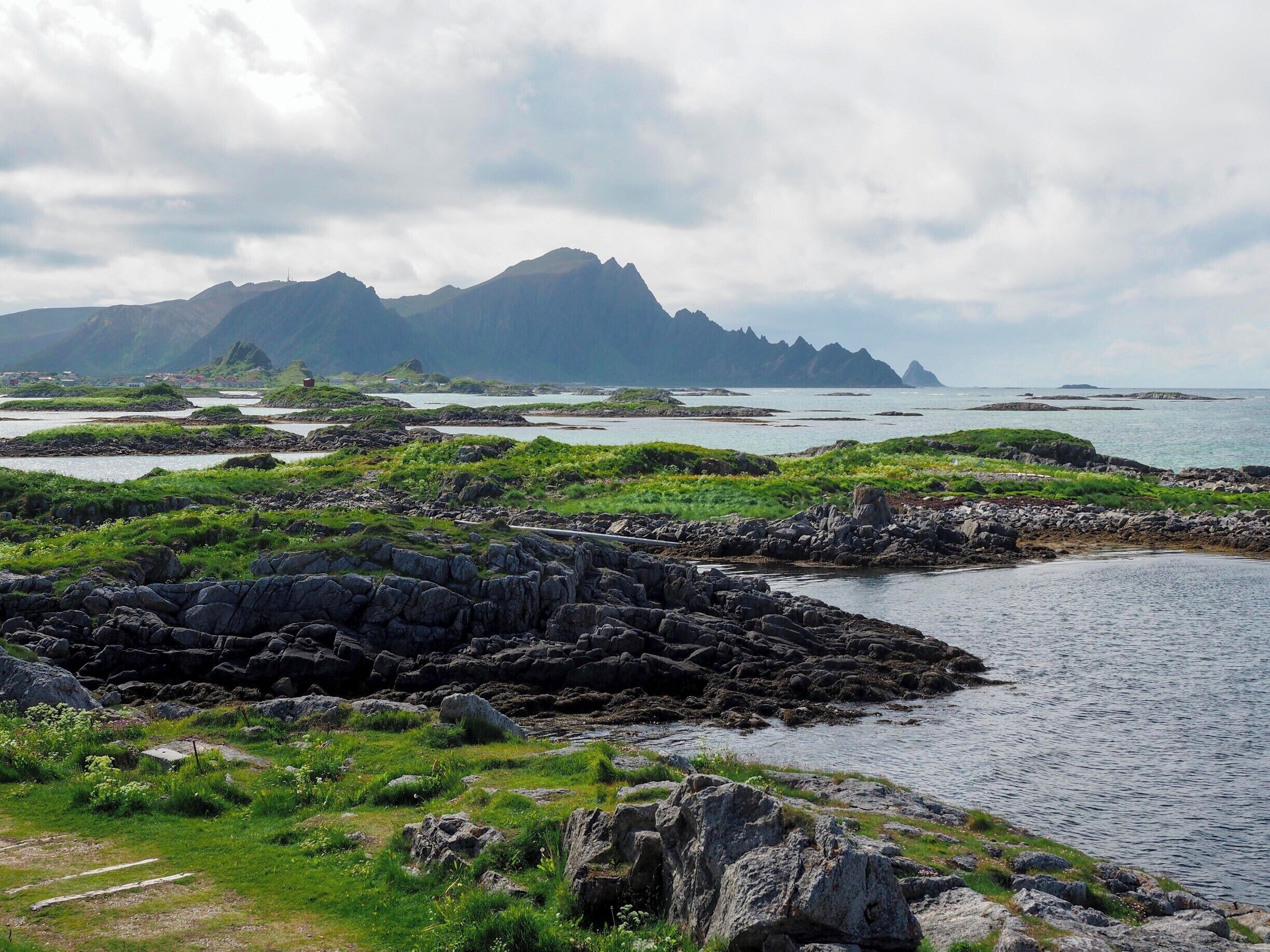 Andenes, Norway, is a small town on the island of Andøy in the Vesterålen Islands. Not only is the town beautiful (look at that mountain backdrop!), but it's also one of the best places in Norway to go whale watching. Andenes isn't far from a deep ocean canyon, meaning you can usually see whales year-round.