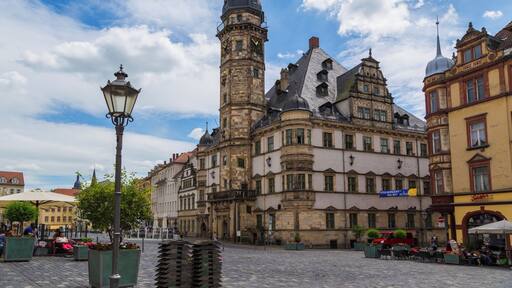 This is a photograph of an architectural monument. It is on the list of cultural monuments of Altenburg