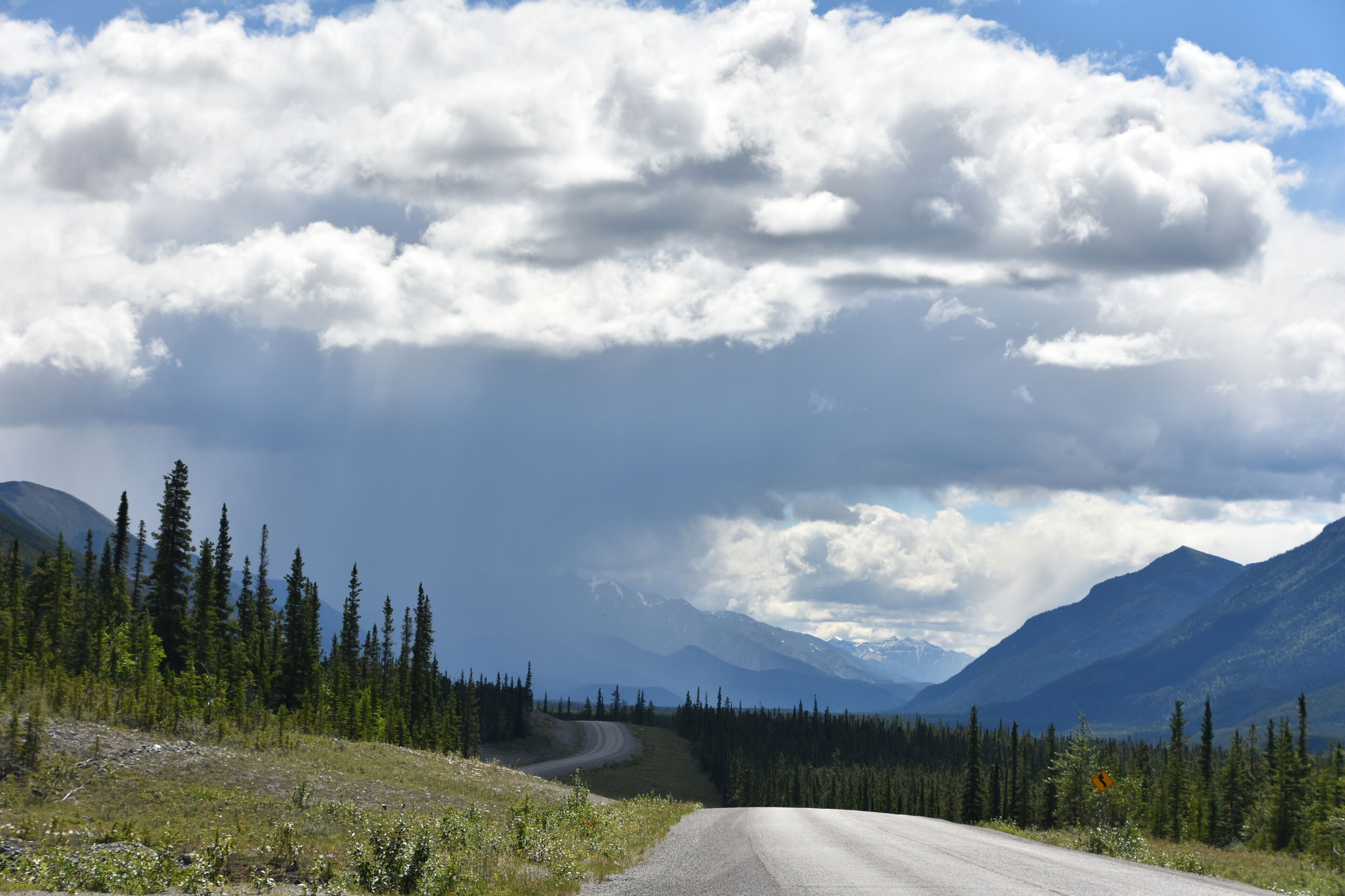 Scenic Sites Traveling along the World Famous Alaska Highway ALCAN