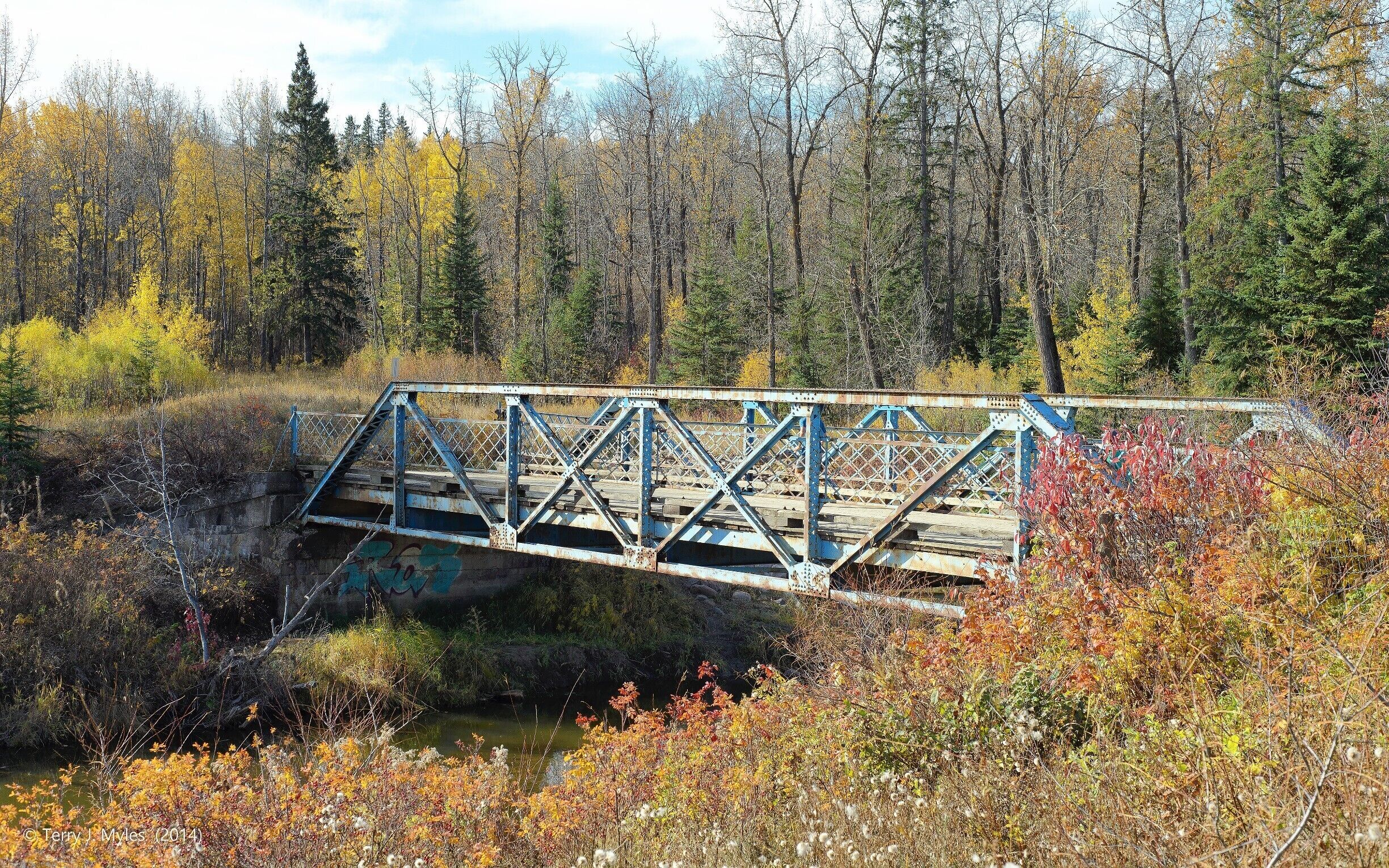 An old bridge crossing Whitemud Creek into the Mactaggart Sanctuary

#edmonton #yeg #nature #landscape #nikon #fall #autumn #canada