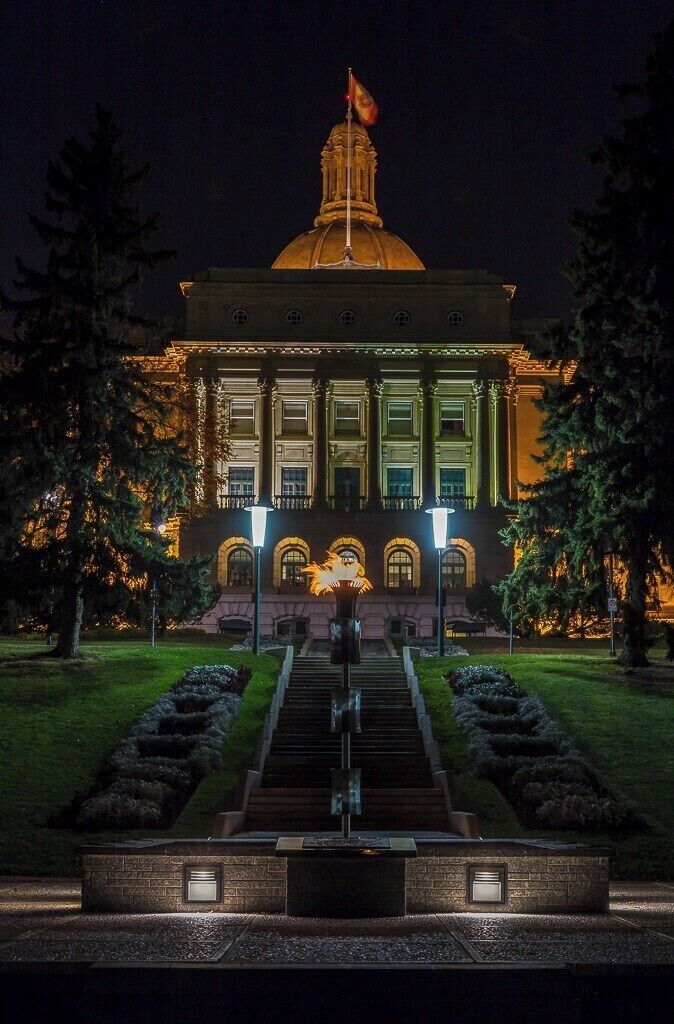 The Alberta Legislature Building in Edmonton, AB.  Great place to chill and people watch during a nice summer day.