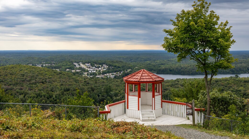 A stunning view from Elliot Lake's firetower in Ontario, capturing the natural beauty of the Canadian wilderness.