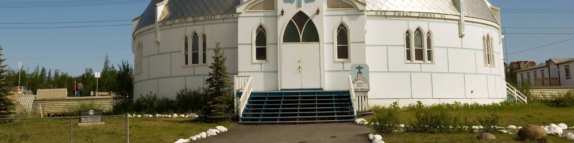 Famous Igloo church in Inuvik in Northwest Territories