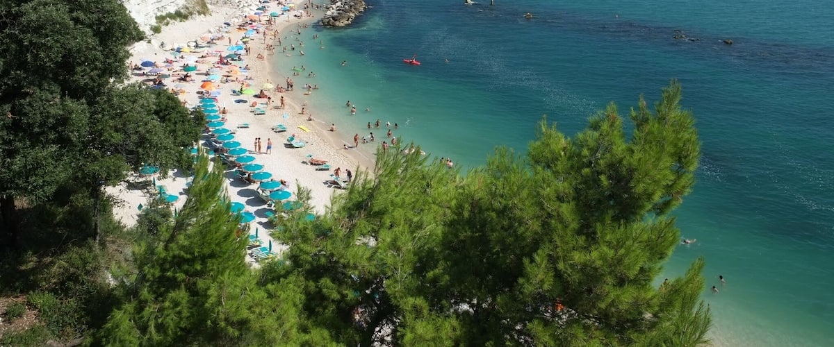 Monte Conero, a paradise in the south of Ancona, is truly unique. Here you'll find rock caves and white limestone cliffs totally unlike any other of the Adriatic