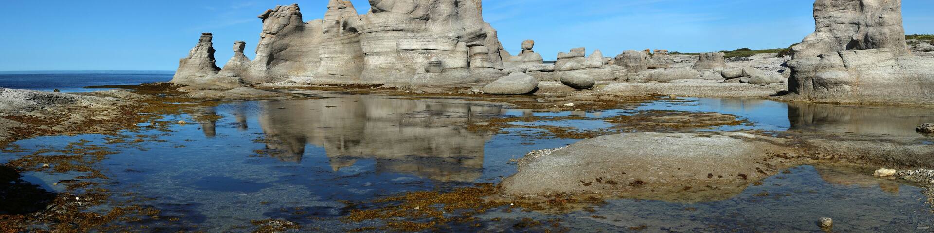 Beautiful landscape at Mingan in Quebec in Canada