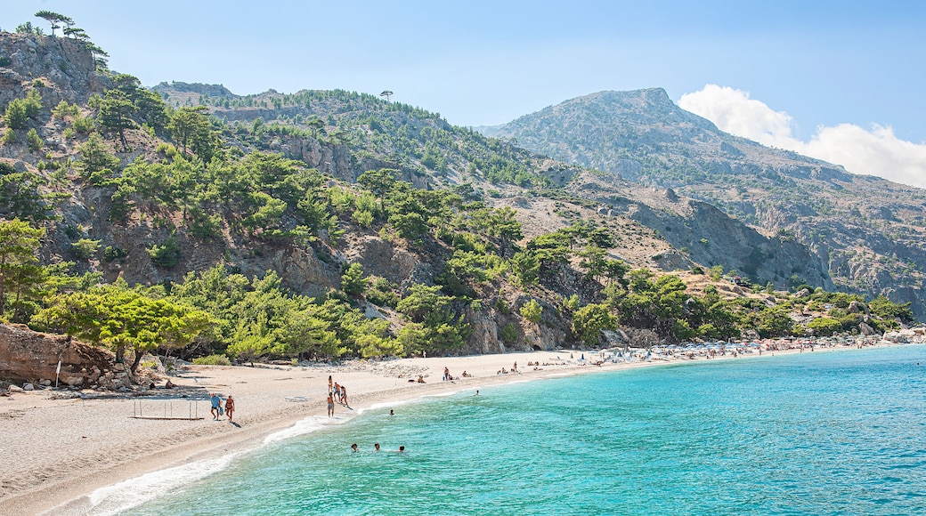 Badestrand auf der Insel Karpathos, Dodekanes, Griechenland