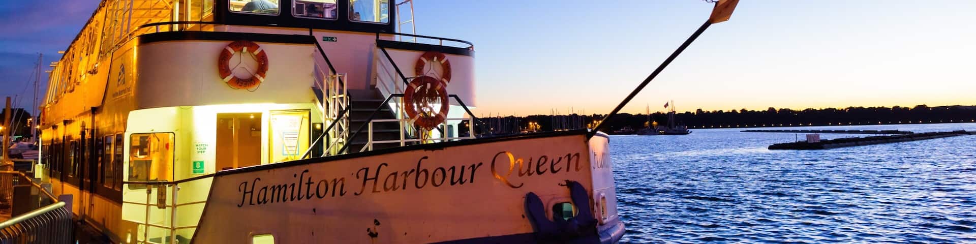 Hamilton which includes general coastal views, boating and night scenes