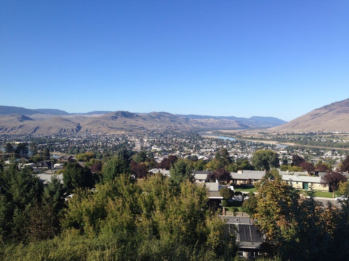 View from my hotel room over looking the city.
