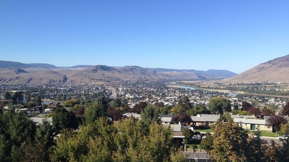 View from my hotel room over looking the city.