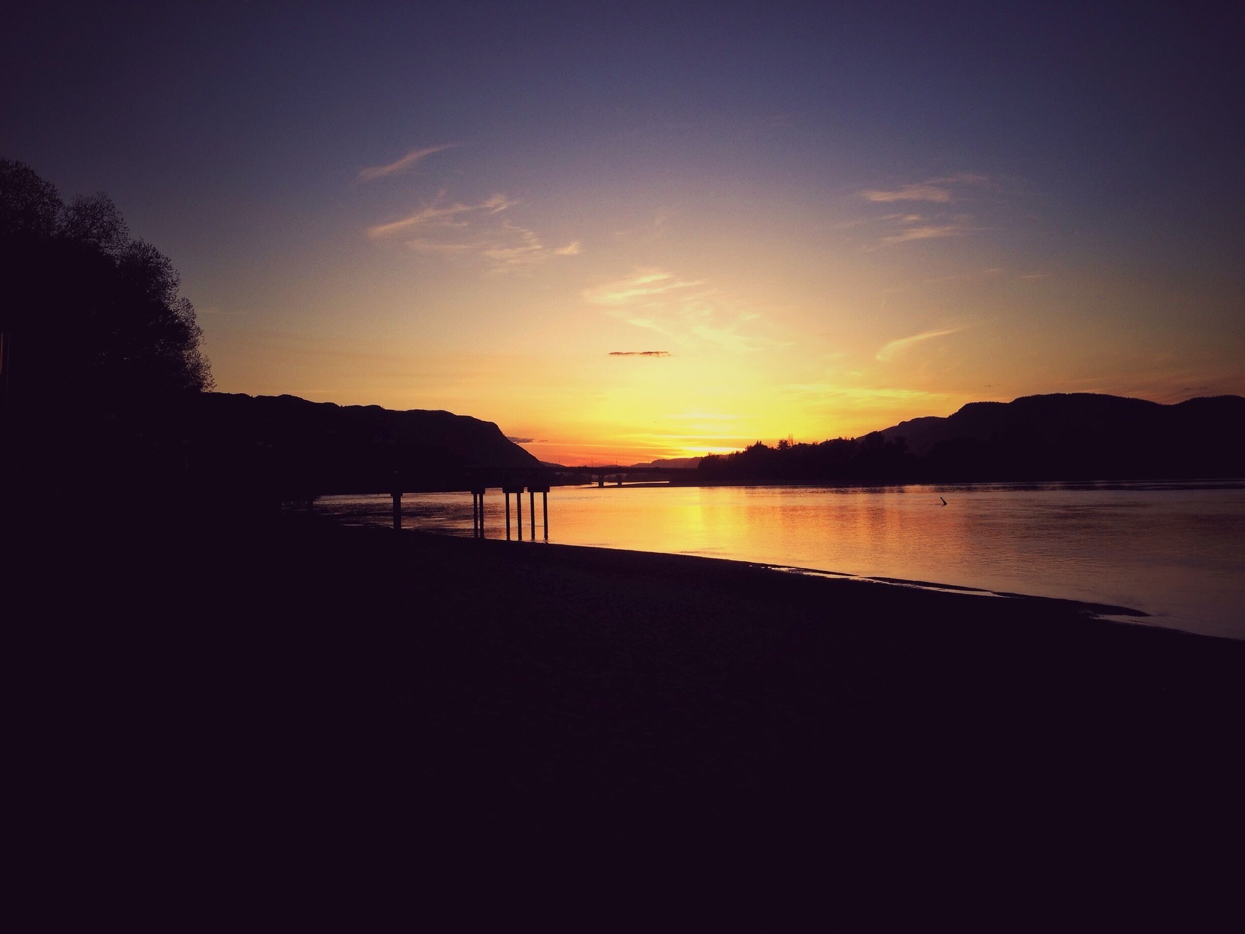 Sunset for another day. #exploreBC #ExploreKamloops #goldenhour