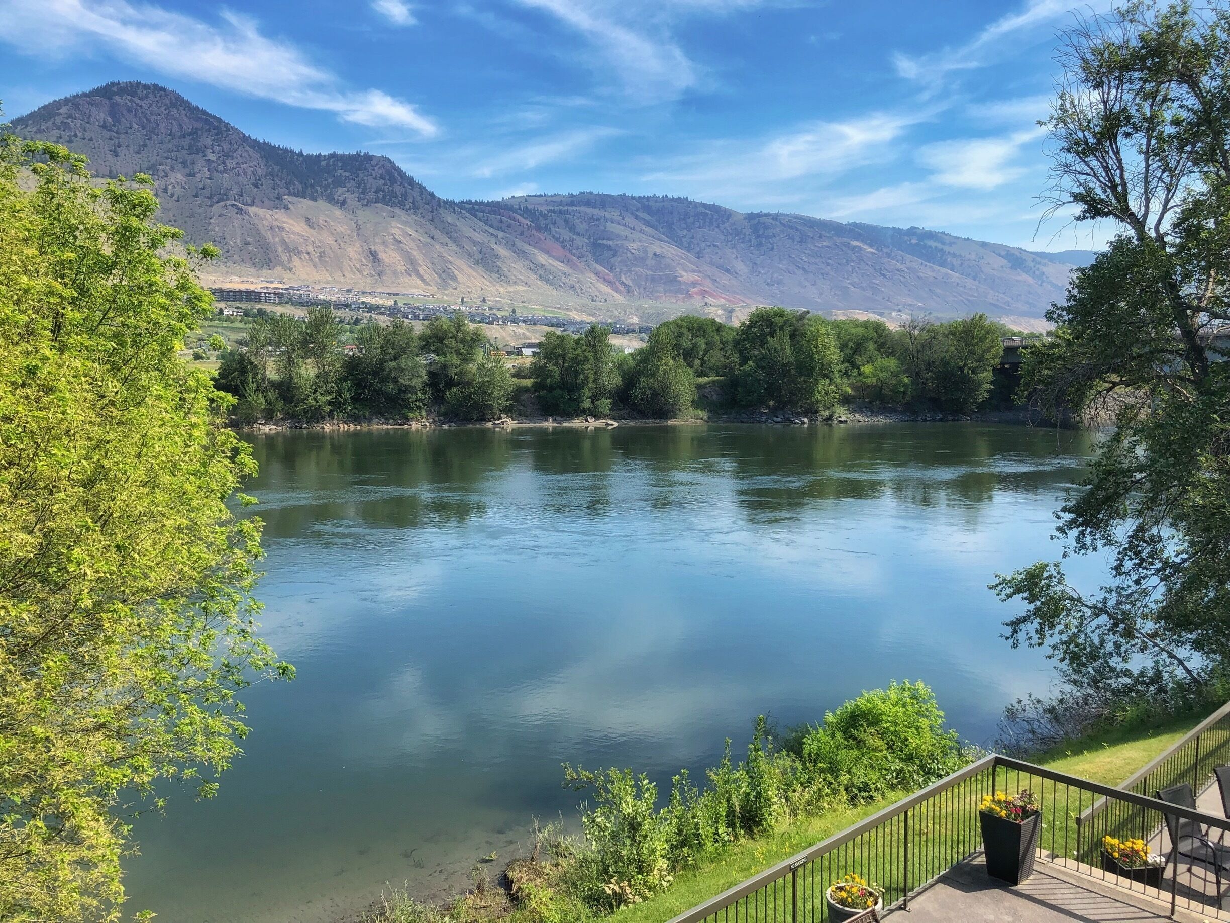 The view from my hotel in Kamloops. The view was great, the hotel was ok.