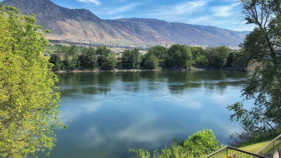The view from my hotel in Kamloops. The view was great, the hotel was ok.