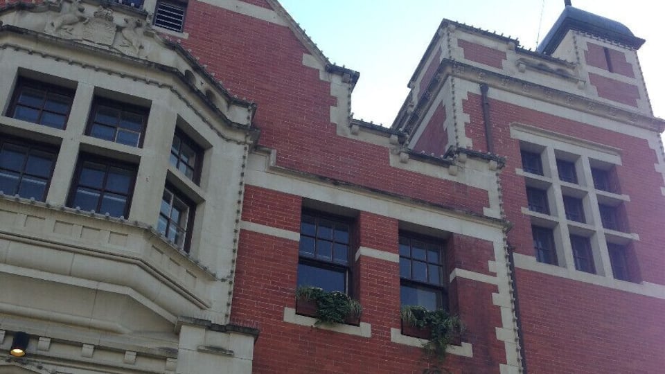 View of the Old Court house from outside. Free to enter and explore.