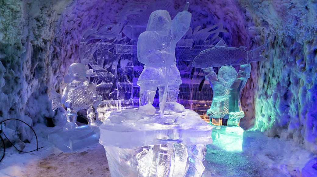 Colourful ice sculptures in the Permafrost kingdom, Yakutsk, Sakha Republic (Yakutia)