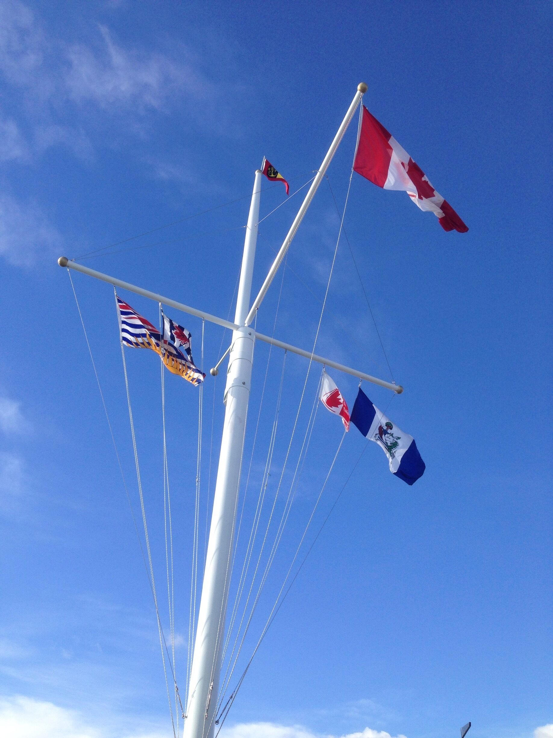 I've seen more Canadian Flags in BC in the few weeks I've been here than I have during my whole life in Ontario. It's nice to see that this province loves Canada and is not afraid to display it.