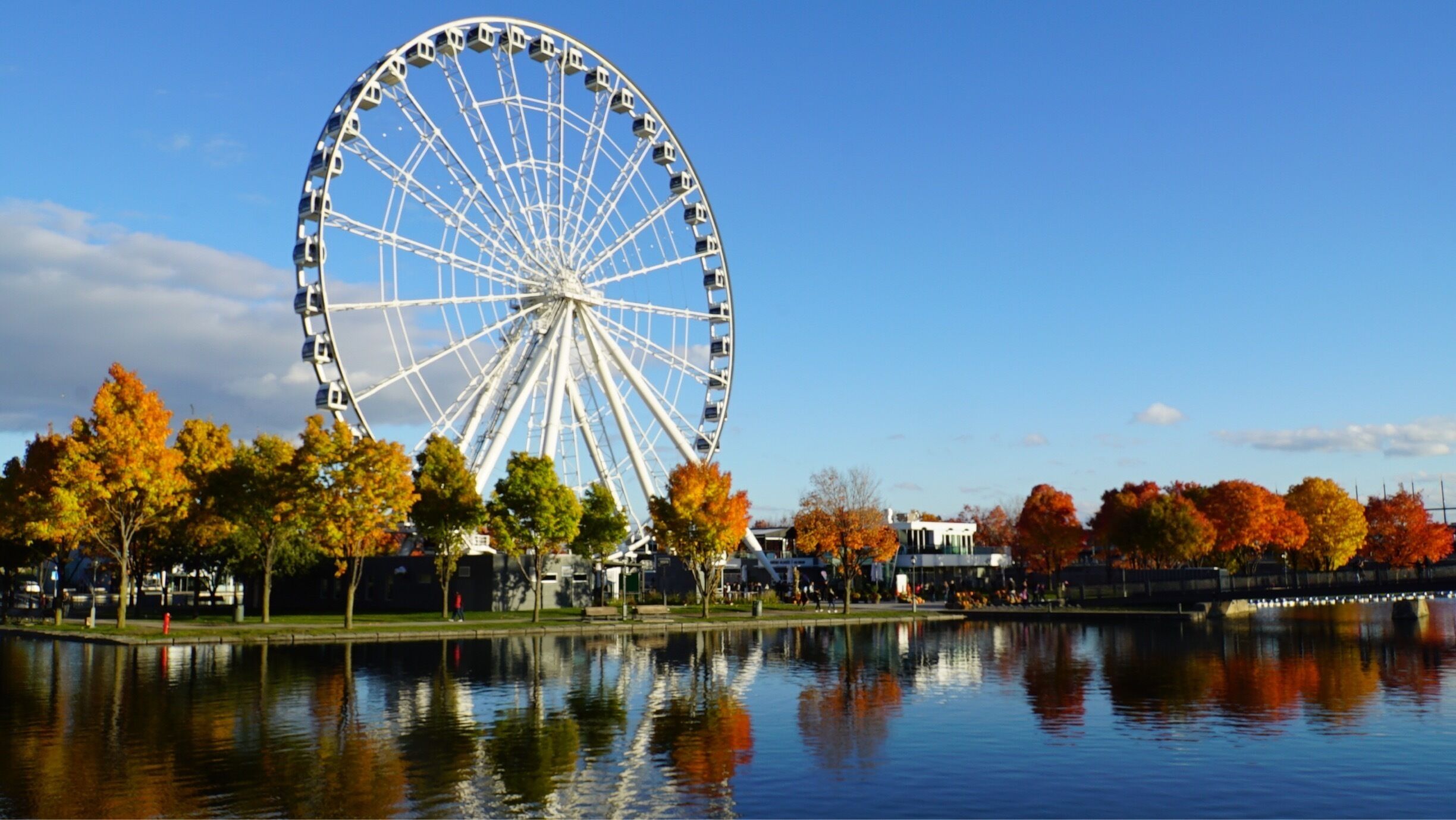 Visiting the old port of Montreal.