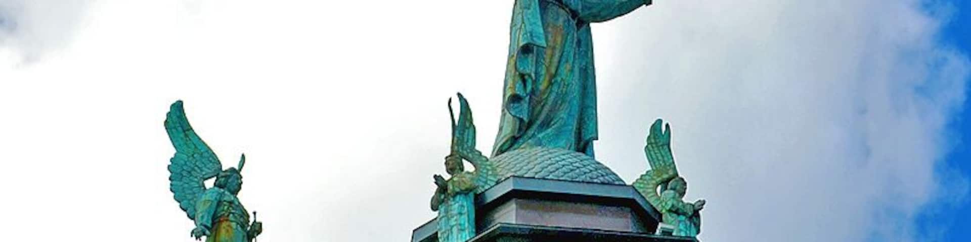 The Notre-Dame-de-Bon-Secours Church is stunning. Built in 1771, it's the oldest church in Montreal and is architecturally incandescent inside and out. It also houses a museum and one of North America's oldest religious archaeological sites beneath the chapel crypt - vestiges of the original version of the chapel built in the late 1600's. Museum and Archeological site fee - $12. • http://www.marguerite-bourgeoys.com • #Montreal #Canada #church #archaeology #museum #historic