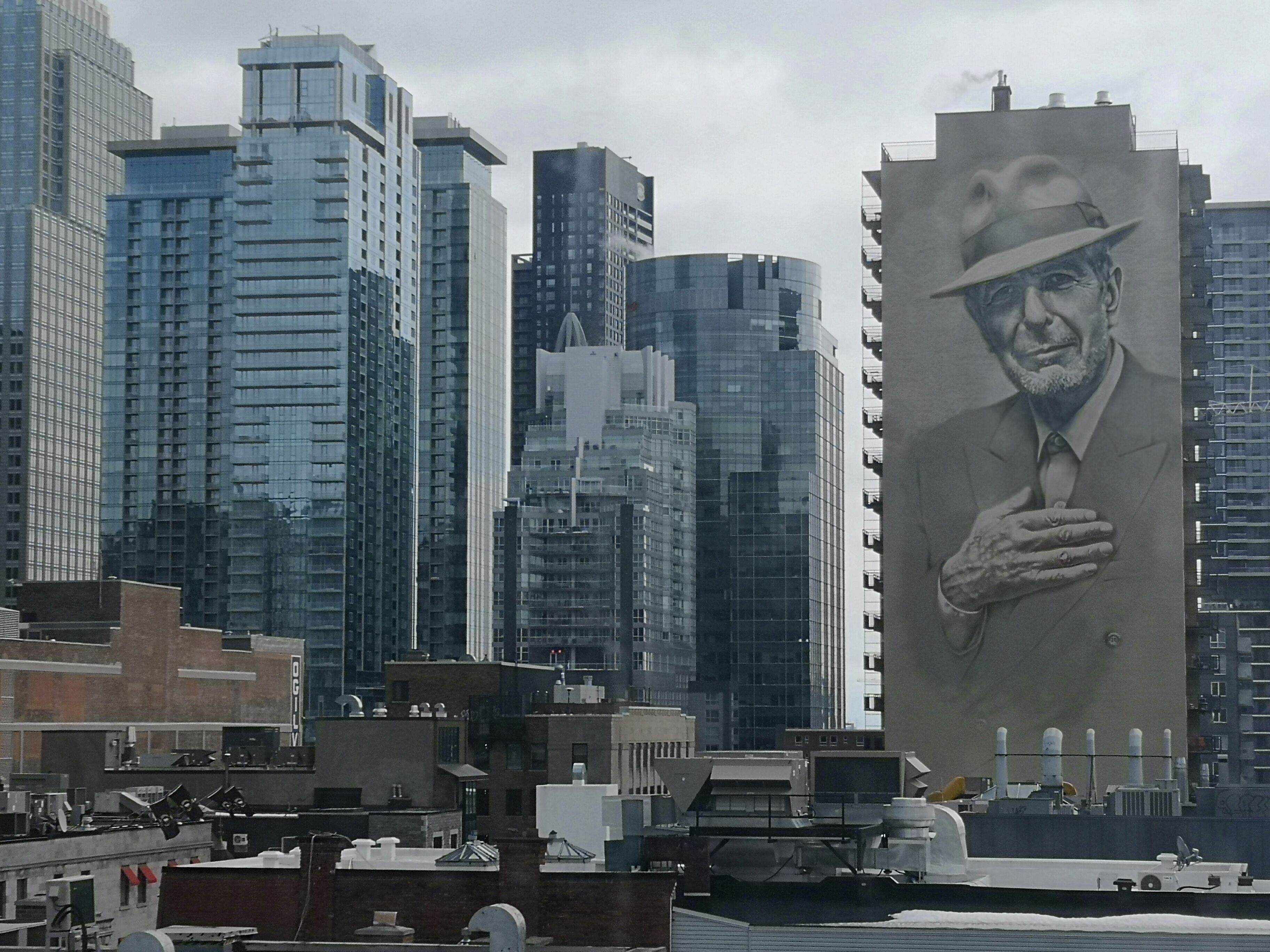 The view from the Museum of Fine Arts in Montreal 