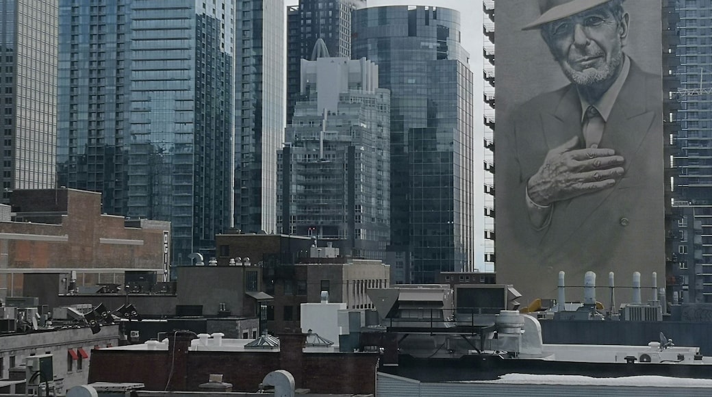 The view from the Museum of Fine Arts in Montreal