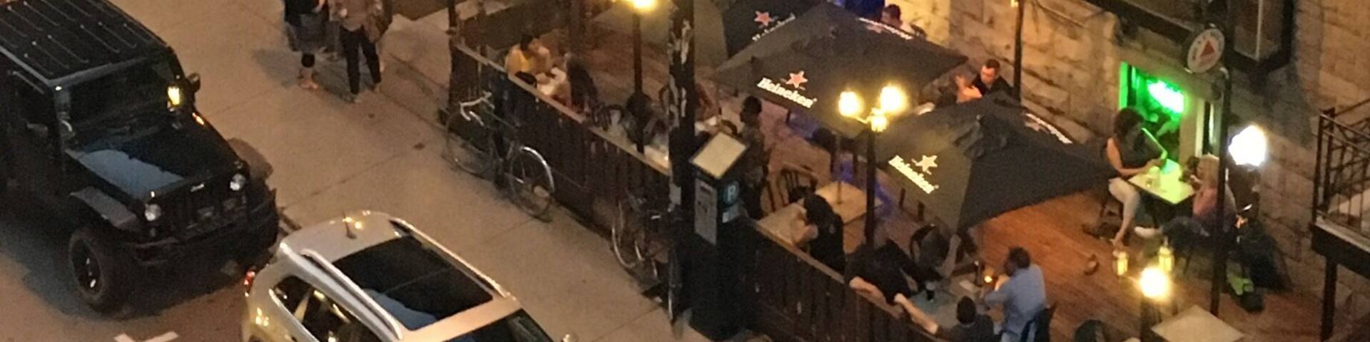 Rue Crescent bars, Montreal.