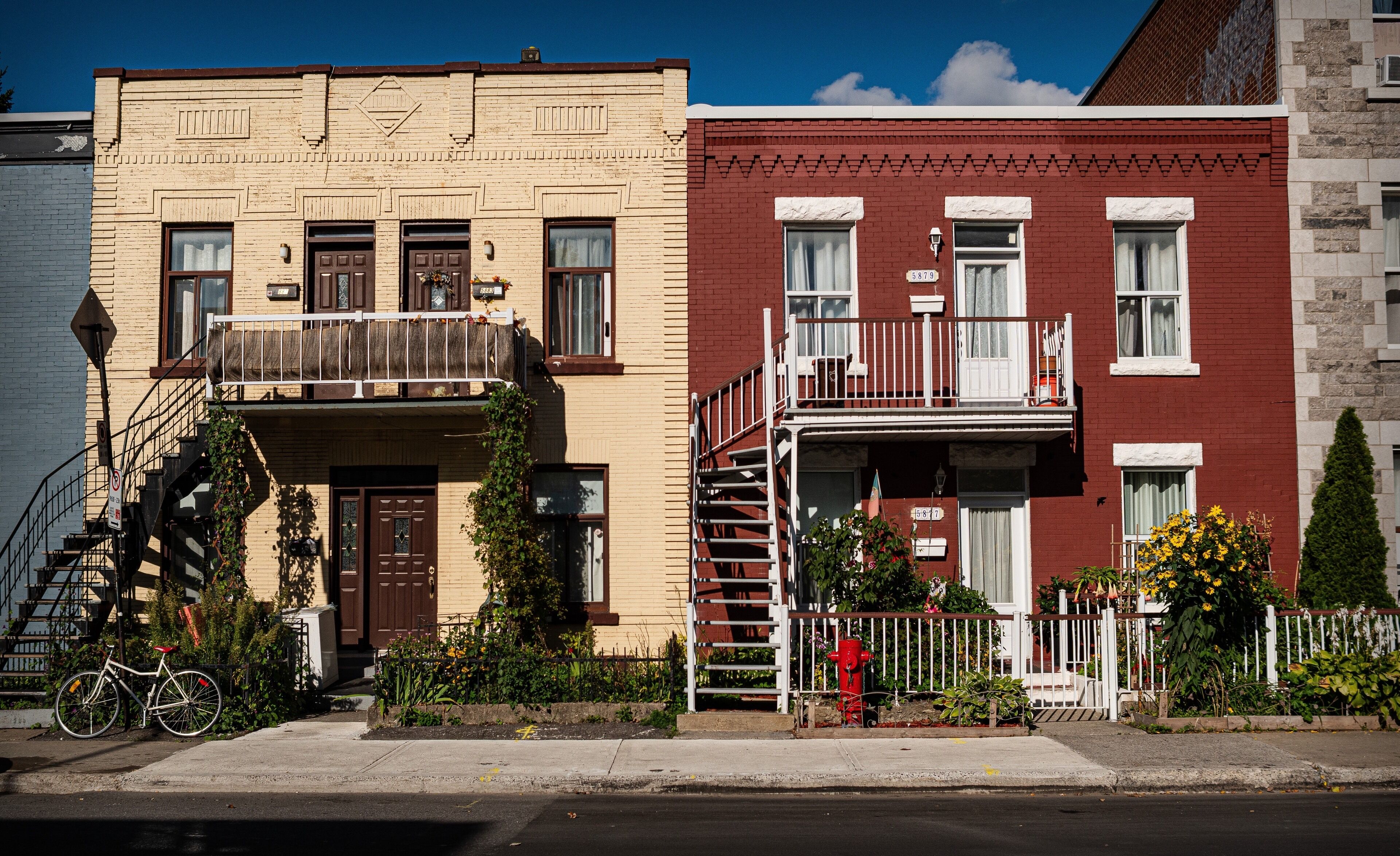 Two houses in Mile End. #architecture #montreal #canada #neighborhoods
