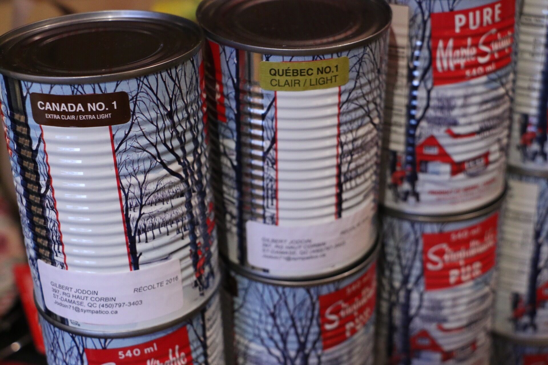 When in Montreal stock up on the maple syrup! I had never seen Extra Clair - it's collected very early on in the season. As the season wears on, the syrup collected gets darker (you usually see the medium and darker in the supermarkets).