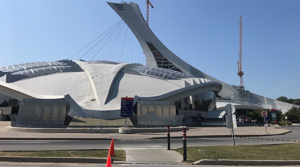 The old Montreal Olympic Stadium converted into a bio dome.