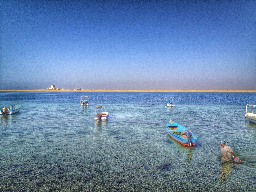 Fisherman at Yanbu in Saudi Arabia