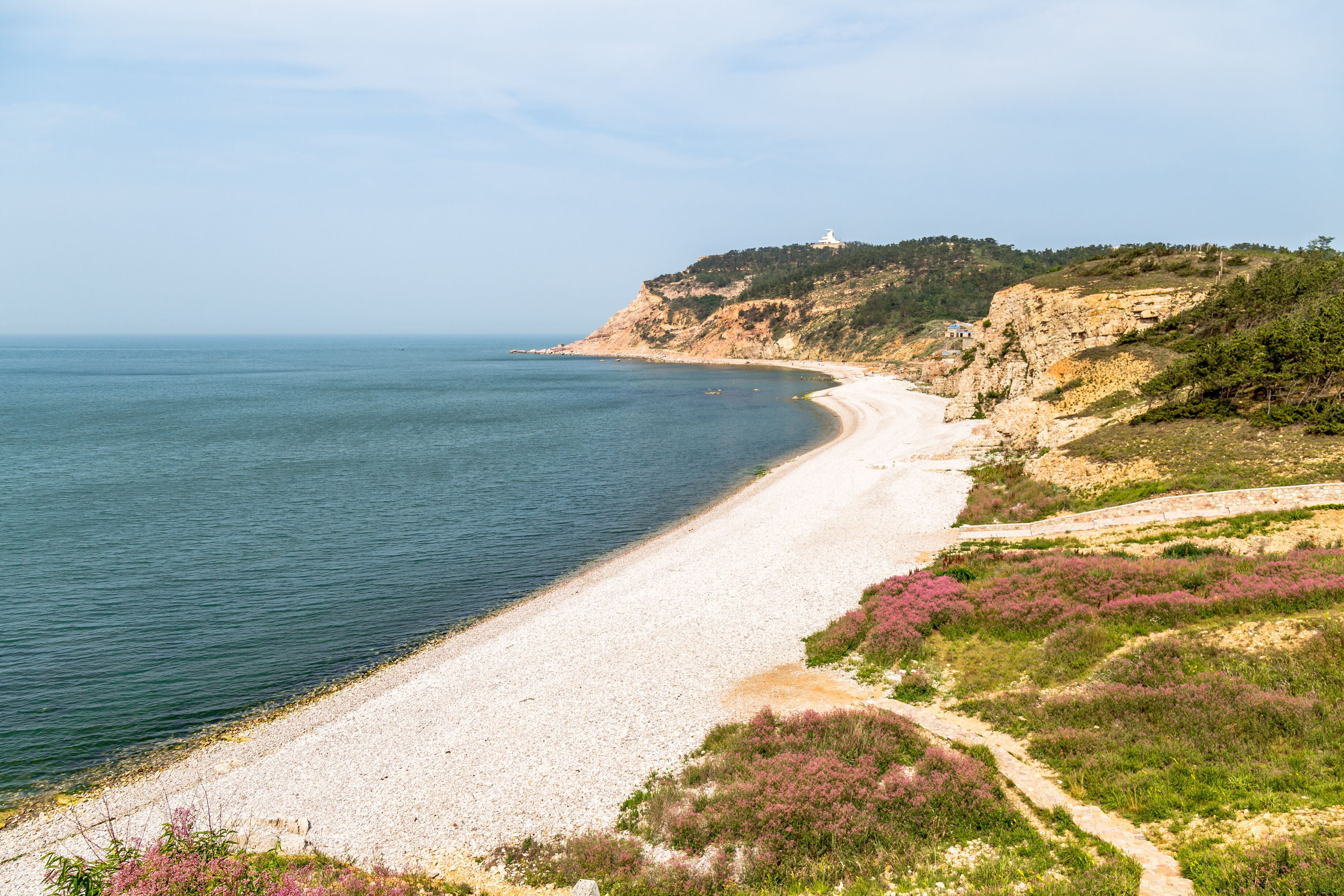 Jiuzhangya Scenery Spot beach in Changdao Island, located near Yantai, Shandong, China