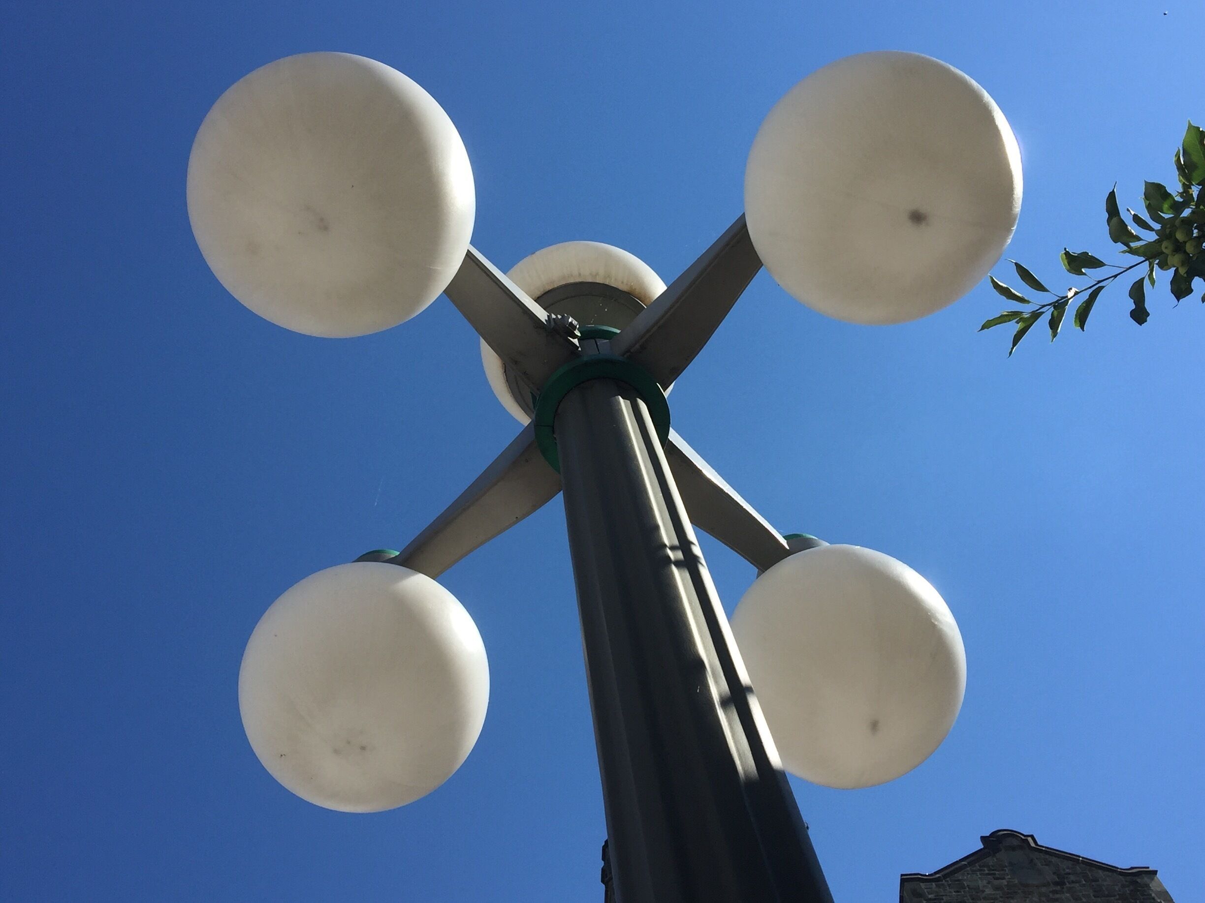 Lamp post outside US embassy.