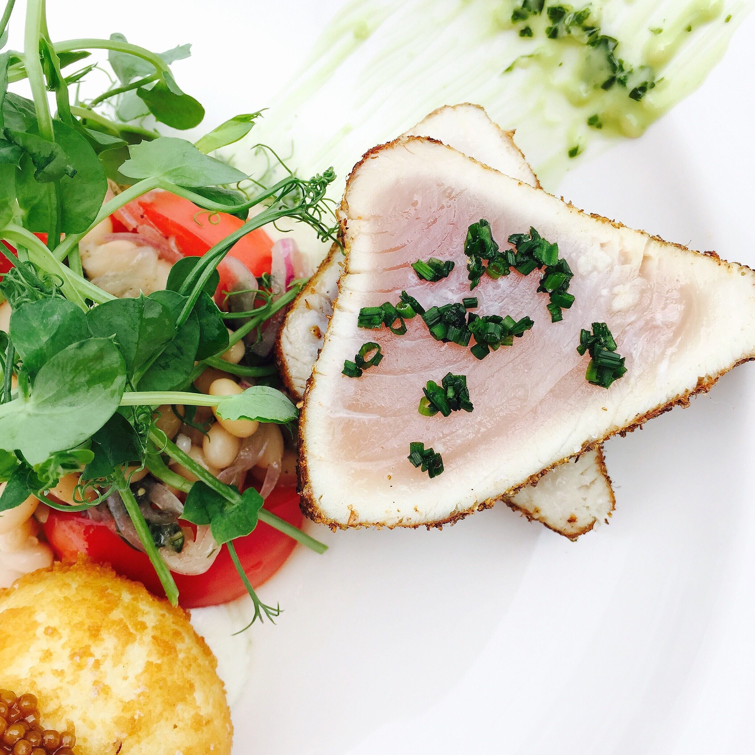 Lightly seared tuna with cannellini beans and a six minute egg was the best thing I've eaten in Ottawa, to date. Love Town, on Elgin #Delicious Photo Challenge 