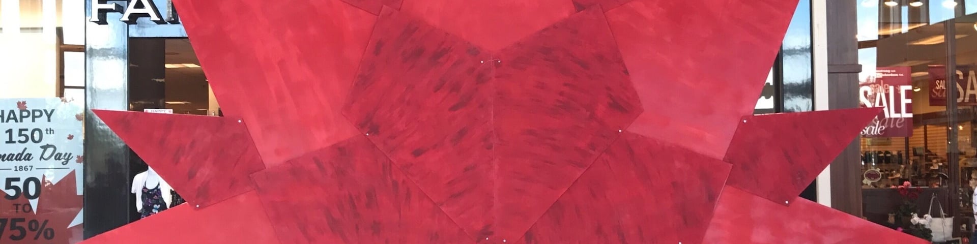 Maple Leaf Logo of Canada 150  celebration #pattern