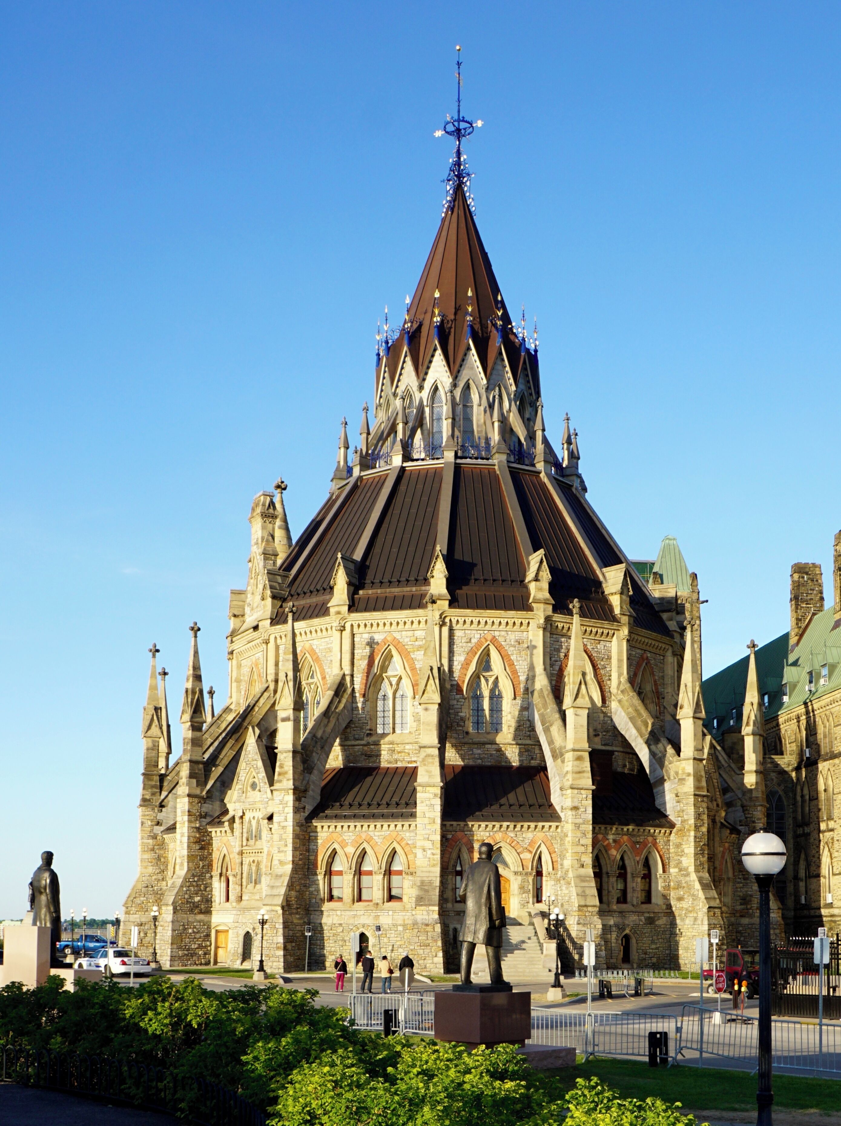 Library of Parliament, which originally opened in 1876 & is all that remains of the original parliament building, in Ottawa, Canada (May 2015).
