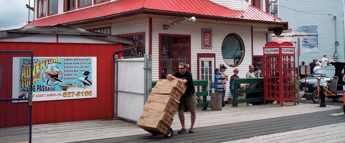 It was a pretty port town that was to see us from the train to our ferry down the Inside Passage. This was as close as I was going to get to the Haida Gwaii (formerly the Queen Charlotte Islands). Maybe next time. #ports #ferry #boats