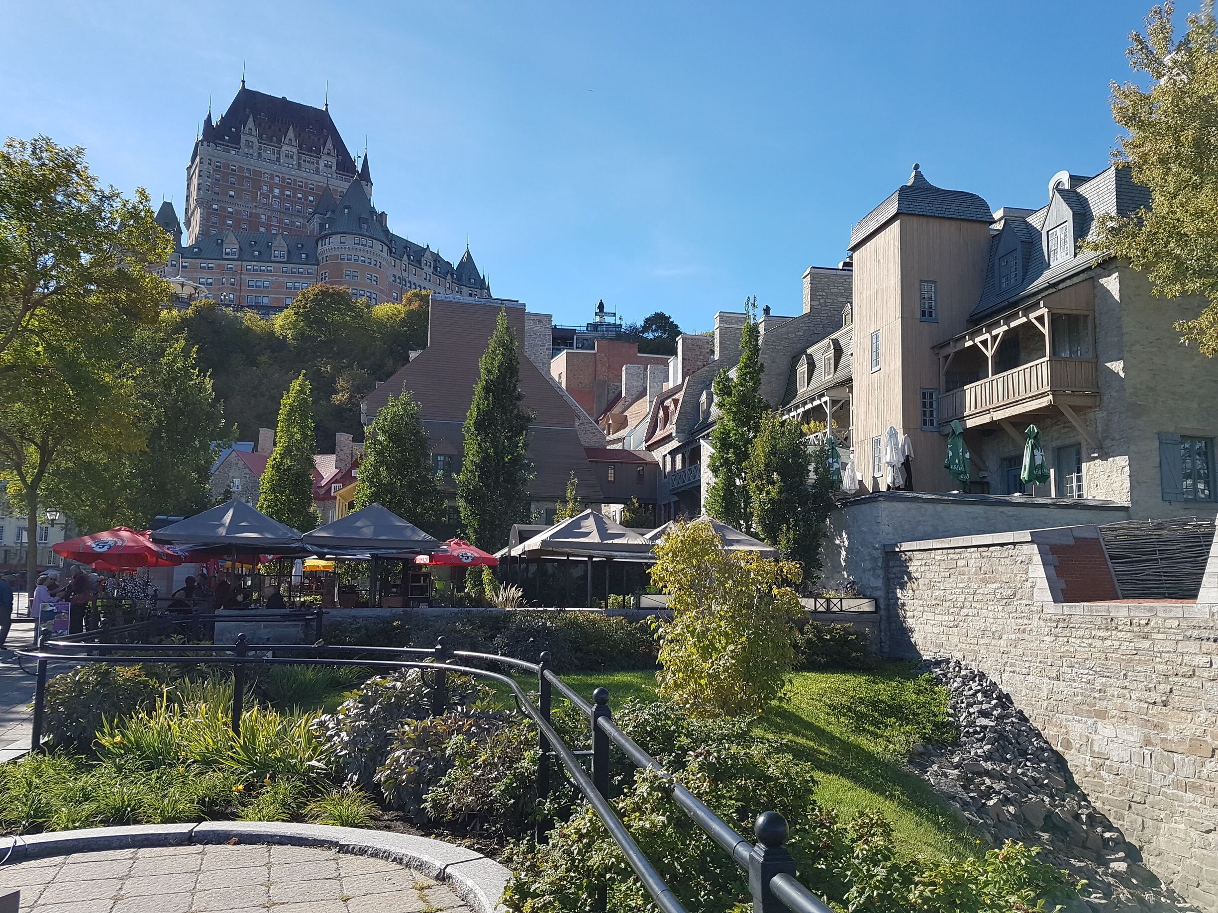Quiet lull between cruise ships in the old part of town by the harbour.