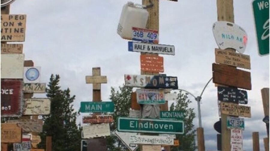 Sign Post Forest in Watson Lake, YT CAN. This is definitely a great place to stop and walk through!!! Bring a sign with you if you can.