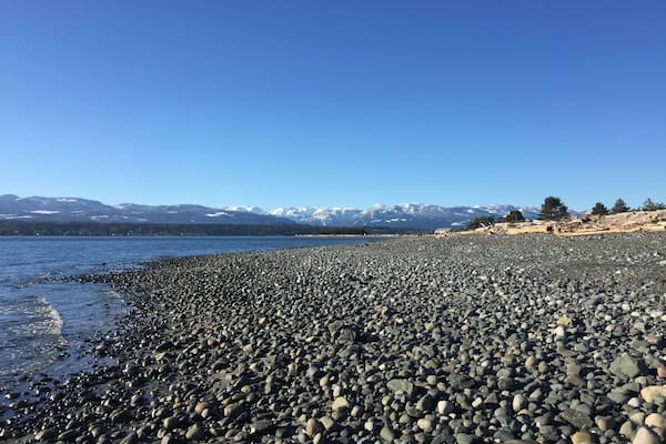 #WinterWonders
It was stunning winter morning for a walk along the spit with the snow capped peaks of the Vancouver Island Range in the background!