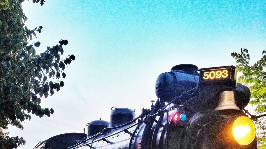 Seen a cool locomotive outside the casino in Regina