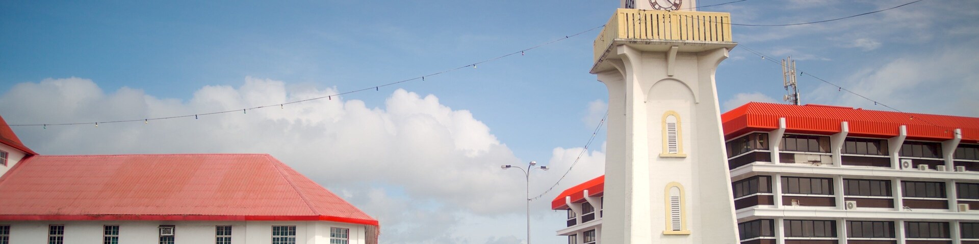 Apia which includes street scenes, flowers and a city