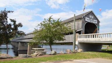 Summer in New Brunswick: Hartland Covered Bridge Over the Saint John River