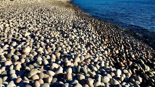 Lake Superior shore, near the town of Marathon.