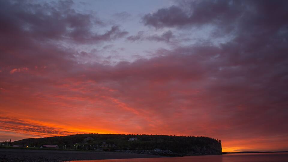 Sunrise in Alma behind the mountain