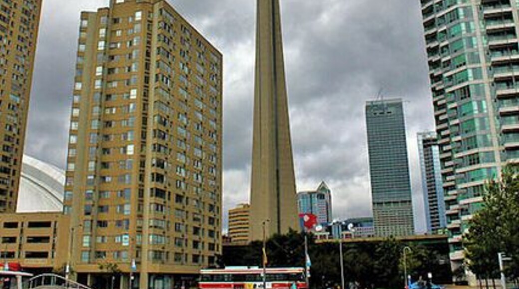 A nice view of the CN Tower from the waterfront.