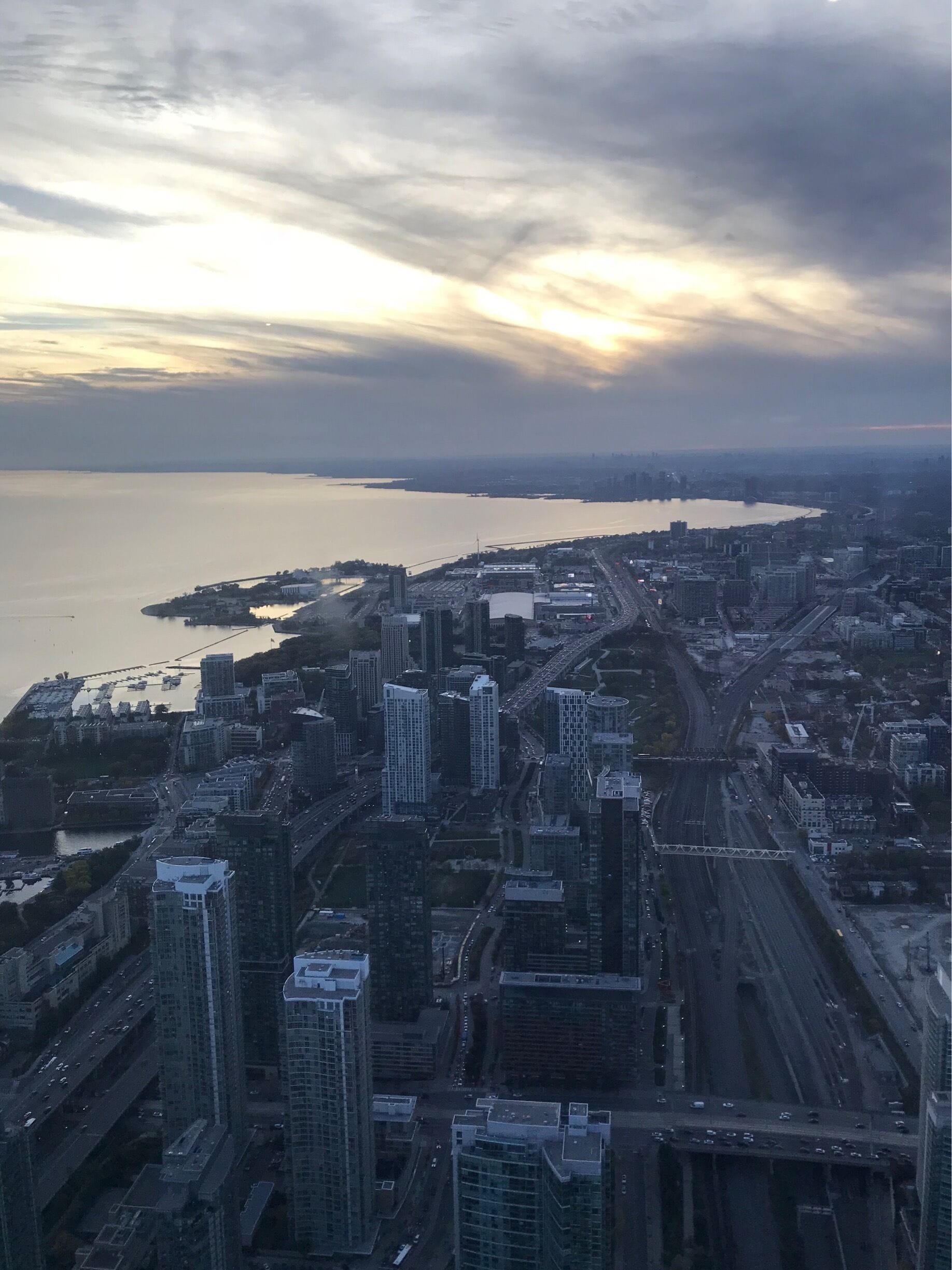 At the top of the CN tower 