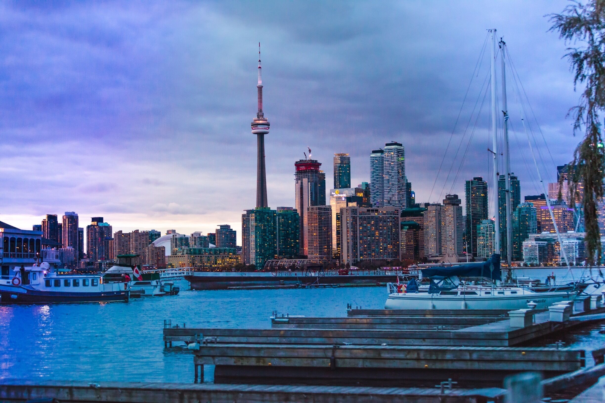 A great place to take photos of the CN Tower.